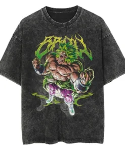 Dragon Ball Gym T-Shirt – Vintage Washed Oversized Anime Workout Tee | Super Saiyan Fitness Streetwear