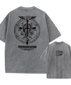 Fullmetal Alchemist T-Shirt – Alchemy Transmutation Circle Shirt | Anime Streetwear For Fans Of Fma &Amp; Alchemy