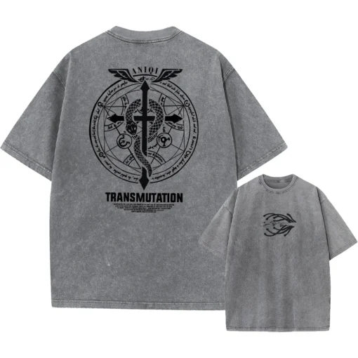 Fullmetal Alchemist T-Shirt – Alchemy Transmutation Circle Shirt | Anime Streetwear For Fans Of Fma &Amp; Alchemy - Image 3