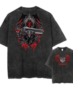 God Hand T-Shirt – Berserk Inspired Design | Cotton Oversized Anime Tee With Blue Hand Art