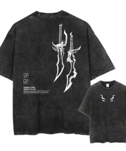 God Hand T-Shirt – Berserk Inspired Design | Cotton Oversized Anime Tee With Blue Hand Art