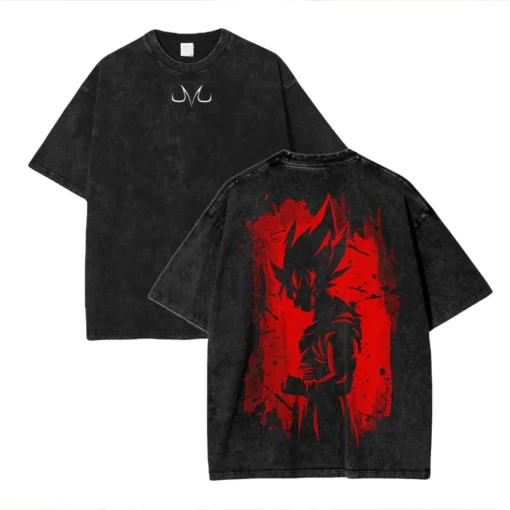 Dragon Ball Z T-Shirt – Saiyan Warriors Design | Cotton Oversized Tee With Classic Dbz Logo - Image 2
