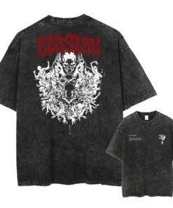 Official Anime Berserk T-Shirt – Guts &Amp; The Black Swordsman | Premium Cotton Tee For Fans Of Dark Fantasy