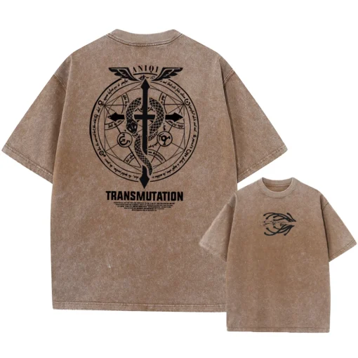 Fullmetal Alchemist T-Shirt – Alchemy Transmutation Circle Shirt | Anime Streetwear For Fans Of Fma &Amp; Alchemy