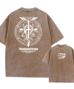 Fullmetal Alchemist T-Shirt – Alchemy Transmutation Circle Shirt | Anime Streetwear For Fans Of Fma &Amp; Alchemy