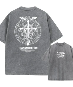 Fullmetal Alchemist T-Shirt – Alchemy Transmutation Circle Shirt | Anime Streetwear For Fans Of Fma &Amp; Alchemy