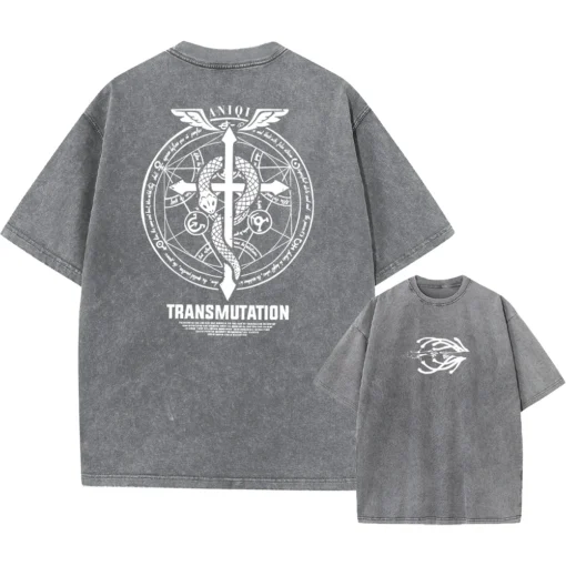 Fullmetal Alchemist T-Shirt – Alchemy Transmutation Circle Shirt | Anime Streetwear For Fans Of Fma &Amp; Alchemy - Image 6