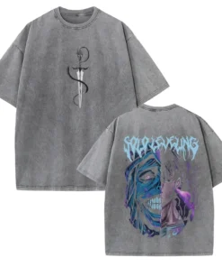 Solo Leveling T-Shirt – Dark Fantasy Design | Cotton Oversized Tee With Shadow Monarch &Amp; Sung Jinwoo Art