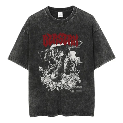 Official Anime Berserk T-Shirt – Guts &Amp; The Black Swordsman | Premium Cotton Tee For Fans Of Dark Fantasy - Image 5