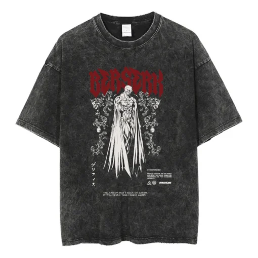 Official Anime Berserk T-Shirt – Guts &Amp; The Black Swordsman | Premium Cotton Tee For Fans Of Dark Fantasy - Image 6