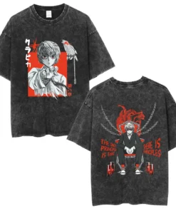 Anime Hunter × Hunter T-Shirt – Cherry Blossom X Logo | Cotton Oversized Tee With Anime Art Design