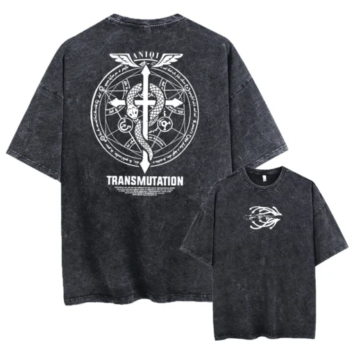 Fullmetal Alchemist T-Shirt – Alchemy Transmutation Circle Shirt | Anime Streetwear For Fans Of Fma &Amp; Alchemy - Image 4