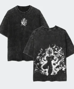 Dragon Ball Z T-Shirt – Saiyan Warriors Design | Cotton Oversized Tee With Classic Dbz Logo