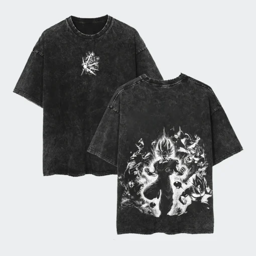 Dragon Ball Z T-Shirt – Saiyan Warriors Design | Cotton Oversized Tee With Classic Dbz Logo - Image 3