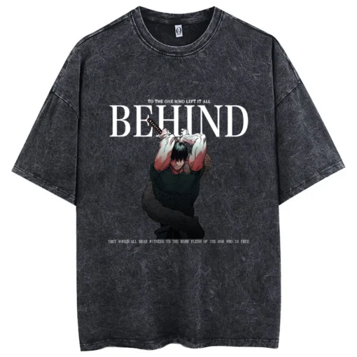 Attack On Titan T-Shirt – “To The One Who Left It All Behind” | Cotton Oversized Tee With Eren Yeager Design - Image 5