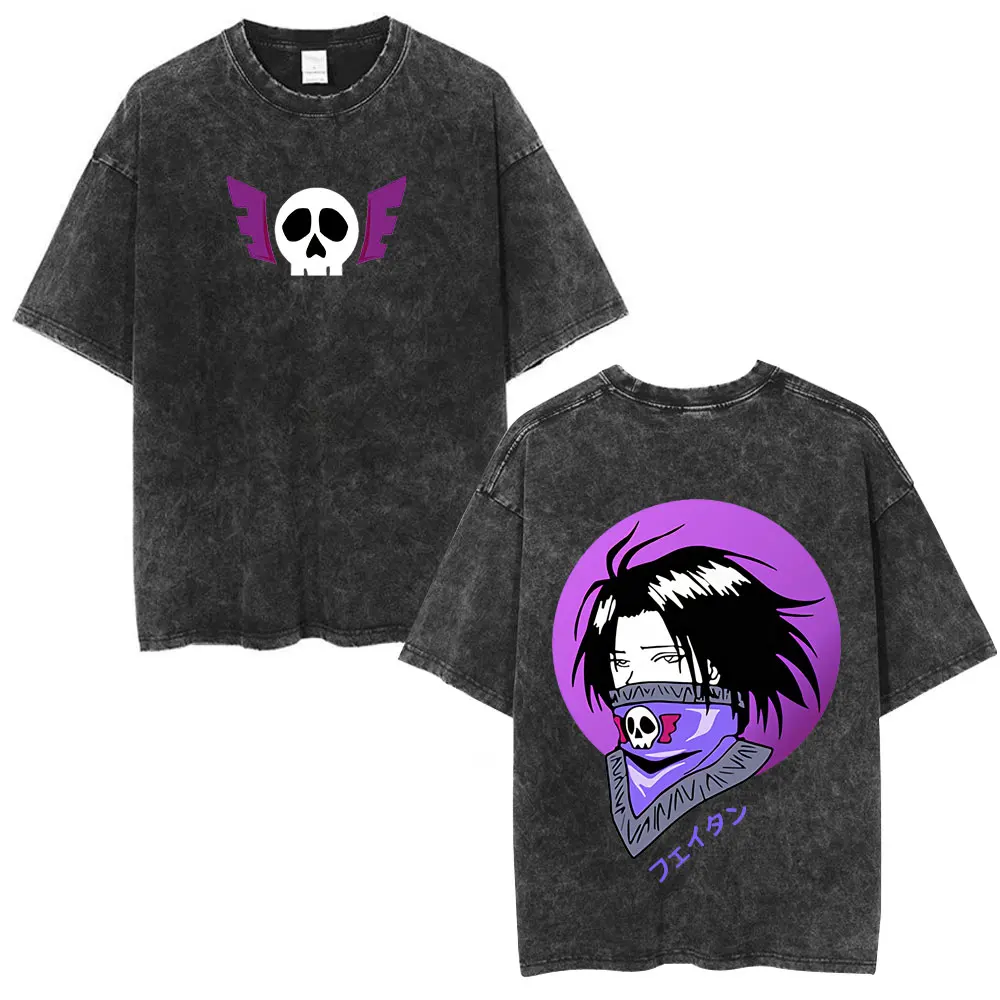 Anime Hunter × Hunter T-Shirt – Cherry Blossom X Logo | Cotton Oversized Tee with Anime Art Design
