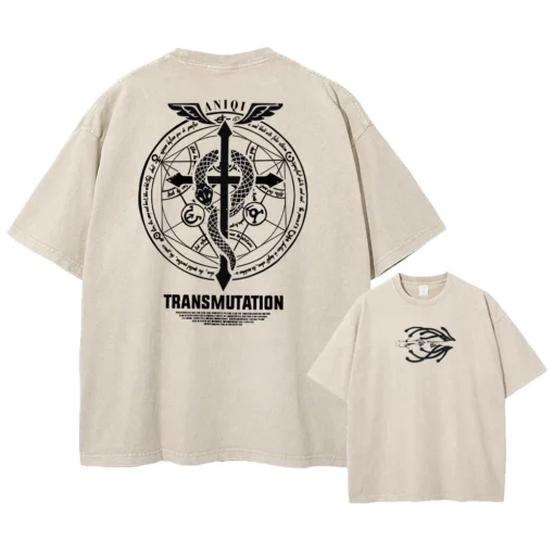 Fullmetal Alchemist T-Shirt – Alchemy Transmutation Circle Shirt | Anime Streetwear For Fans Of Fma &Amp; Alchemy - Image 2