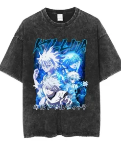 Anime Hunter × Hunter T-Shirt – Cherry Blossom X Logo | Cotton Oversized Tee With Anime Art Design