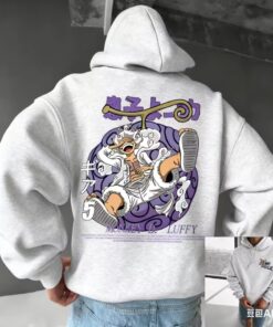 One Piece Gear 5 Luffy Gym Hoodie – Anime Zip-Up Training Jacket for Fitness Fans