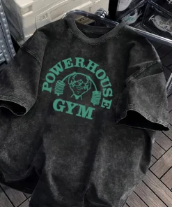 Retro washed gorilla world gym print 100% cotton men women t-shirt summer autumn daily outdoor sports casual street short-sleeve | the gym pro Retro Washed Gorilla World Gym Print 100% Cotton Men Women T-Shirt Summer Autumn Daily Outdoor Sports Casual Street Short-Sleeve