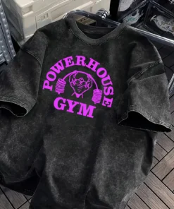 Retro washed gorilla world gym print 100% cotton men women t-shirt summer autumn daily outdoor sports casual street short-sleeve | the gym pro Retro Washed Gorilla World Gym Print 100% Cotton Men Women T-Shirt Summer Autumn Daily Outdoor Sports Casual Street Short-Sleeve