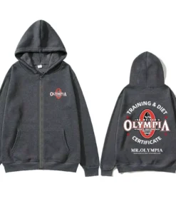 Mr. Olympia zip-up hoodie 2020 – bodybuilding training & diet certificate jacket | the gym pro Mr. Olympia Zip-Up Hoodie 2020 – Bodybuilding Training &Amp; Diet Certificate Jacket