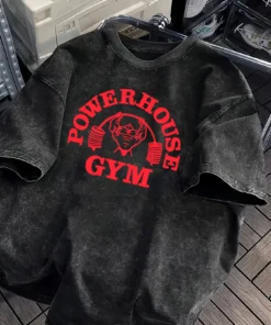 Retro washed gorilla world gym print 100% cotton men women t-shirt summer autumn daily outdoor sports casual street short-sleeve | the gym pro Retro Washed Gorilla World Gym Print 100% Cotton Men Women T-Shirt Summer Autumn Daily Outdoor Sports Casual Street Short-Sleeve