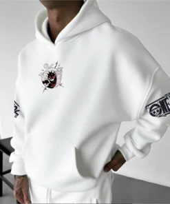 One piece gear 5 luffy hoodie – zip-up anime jacket with sleeve graphics (multiple colors) | the gym pro One Piece Gear 5 Luffy Hoodie – Zip-Up Anime Jacket With Sleeve Graphics (Multiple Colors)