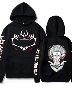 Jujutsu Kaisen Gym Hoodie – Oversized Anime Streetwear Hoodie for Training & Lifestyle