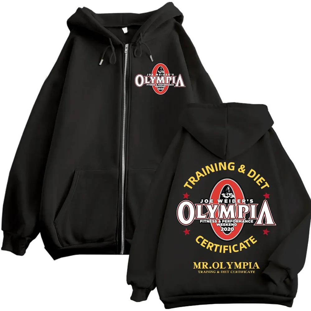Mr. Olympia zip-up hoodie 2020 – bodybuilding training & diet certificate jacket | the gym pro Mr. Olympia Zip-Up Hoodie 2020 – Bodybuilding Training &Amp; Diet Certificate Jacket - Image 2