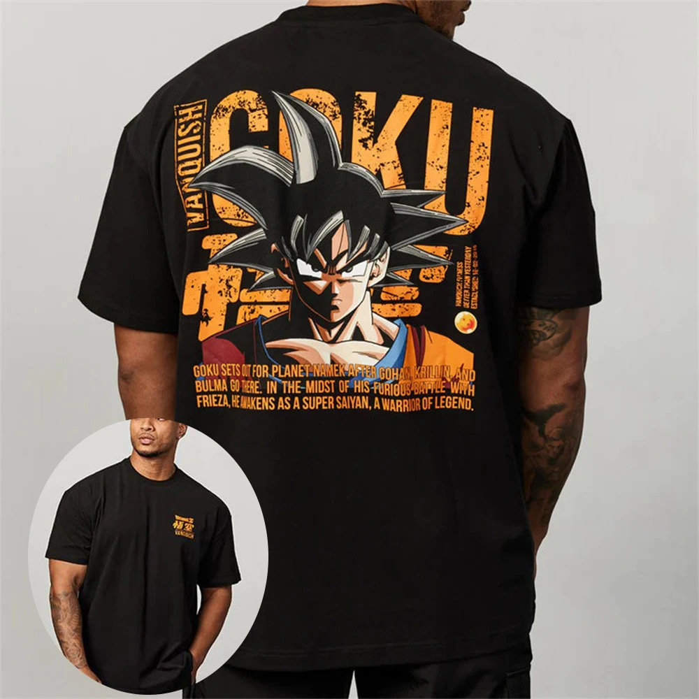 Dragon ball goku namek saga tshirt super saiyan transformation graphic tee black anime cotton top official | the gym pro Dragon Ball Goku Namek Saga Tshirt Super Saiyan Transformation Graphic Tee Black Anime Cotton Top Official - Image 6