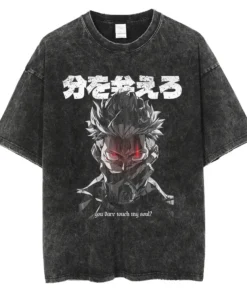Oversized washed jujutsu kaisen anime t shirt pump cover 100% cotton | the gym pro Oversized Washed Jujutsu Kaisen Anime T Shirt Pump Cover 100% Cotton