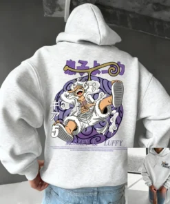 One piece gear 5 luffy gym hoodie – anime zip-up training jacket for fitness fans | the gym pro One Piece Gear 5 Luffy Gym Hoodie – Anime Zip-Up Training Jacket For Fitness Fans