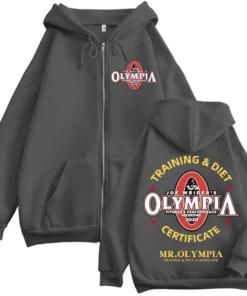 Mr. Olympia zip-up hoodie 2020 – bodybuilding training & diet certificate jacket | the gym pro Mr. Olympia Zip-Up Hoodie 2020 – Bodybuilding Training &Amp; Diet Certificate Jacket