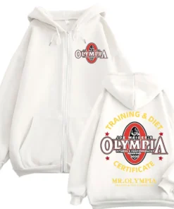 Mr. Olympia zip-up hoodie 2020 – bodybuilding training & diet certificate jacket | the gym pro Mr. Olympia Zip-Up Hoodie 2020 – Bodybuilding Training &Amp; Diet Certificate Jacket