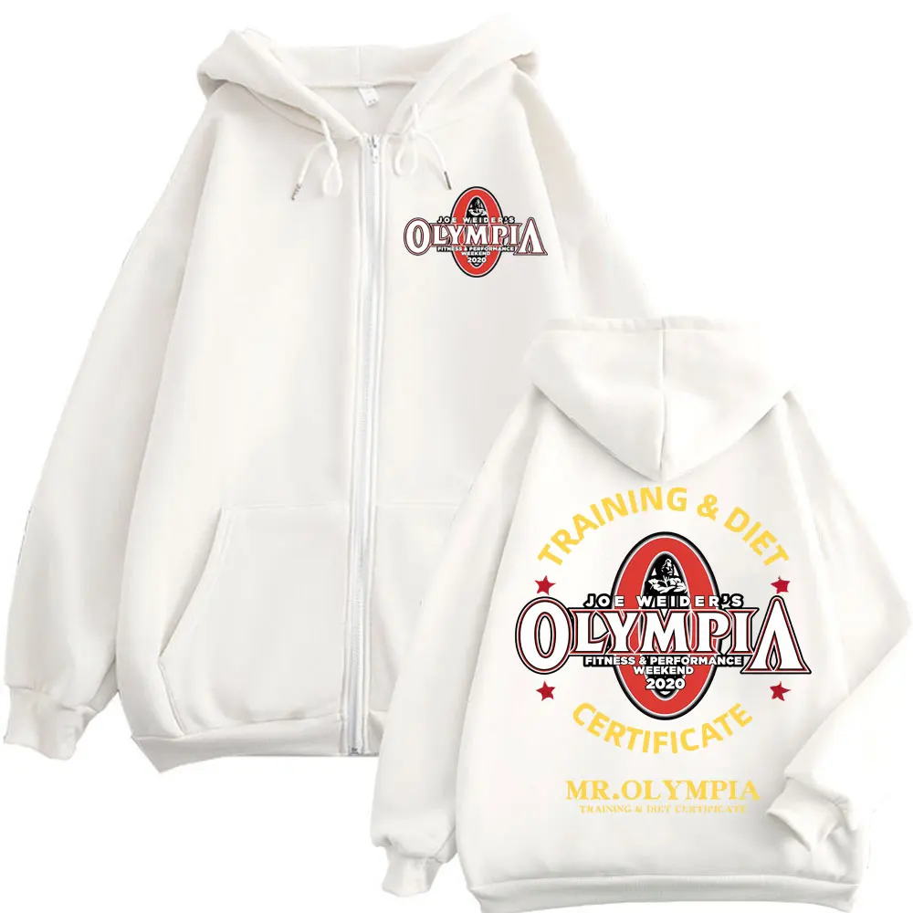 Mr. Olympia zip-up hoodie 2020 – bodybuilding training & diet certificate jacket | the gym pro Mr. Olympia Zip-Up Hoodie 2020 – Bodybuilding Training &Amp; Diet Certificate Jacket - Image 4