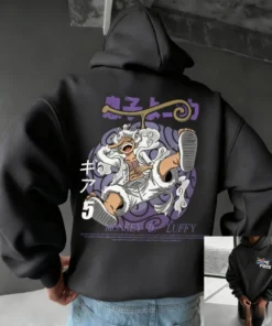 One piece gear 5 luffy gym hoodie – anime zip-up training jacket for fitness fans | the gym pro One Piece Gear 5 Luffy Gym Hoodie – Anime Zip-Up Training Jacket For Fitness Fans