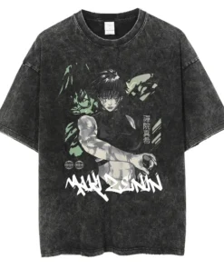 Homepage | the gym pro Oversized Washed Jujutsu Kaisen Anime T Shirt Pump Cover 100% Cotton