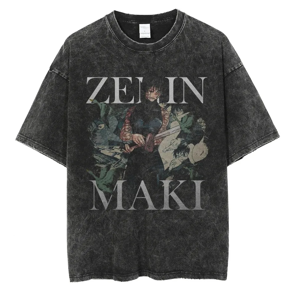 Oversized washed jujutsu kaisen anime t shirt pump cover 100% cotton | the gym pro Oversized Washed Jujutsu Kaisen Anime T Shirt Pump Cover 100% Cotton - Image 57