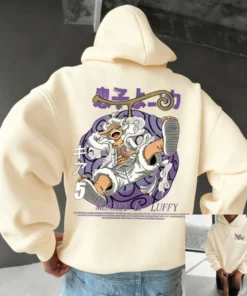 One piece gear 5 luffy gym hoodie – anime zip-up training jacket for fitness fans | the gym pro One Piece Gear 5 Luffy Gym Hoodie – Anime Zip-Up Training Jacket For Fitness Fans