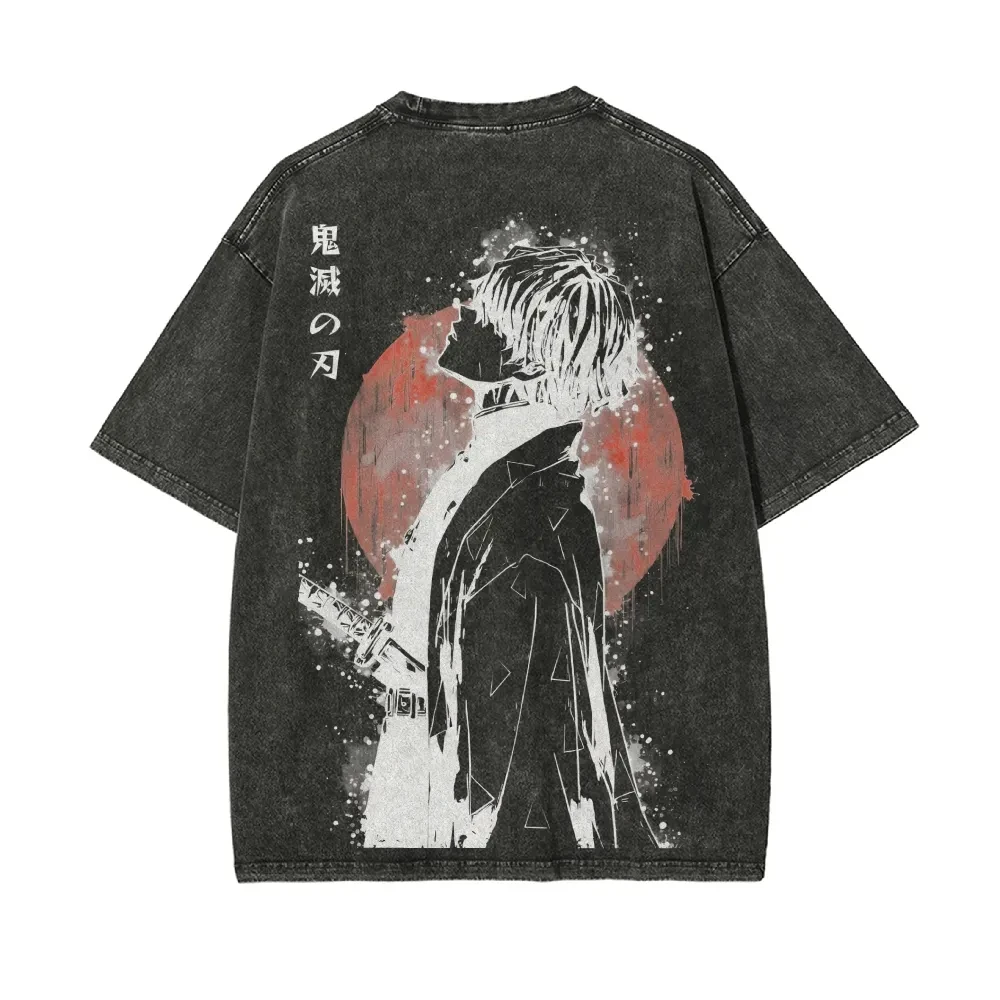 Demon slayer vintage tanjiro graphic t‑shirt – 100% cotton japanese anime tee | the gym pro Demon Slayer Vintage Tanjiro Graphic T‑Shirt – 100% Cotton Japanese Anime Tee - Image 7