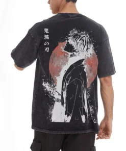 Demon slayer vintage tanjiro graphic t‑shirt – 100% cotton japanese anime tee | the gym pro Demon Slayer Vintage Tanjiro Graphic T‑Shirt – 100% Cotton Japanese Anime Tee - Image 3