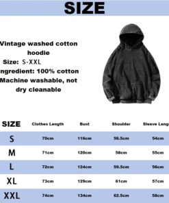 Mens berserk hoodies gothic print vintage washed hoodie hip hop streetwear cotton sweatshirts harajuku casual hooded pullover | the gym pro Mens Berserk Hoodies Gothic Print Vintage Washed Hoodie Hip Hop Streetwear Cotton Sweatshirts Harajuku Casual Hooded Pullover - Image 7