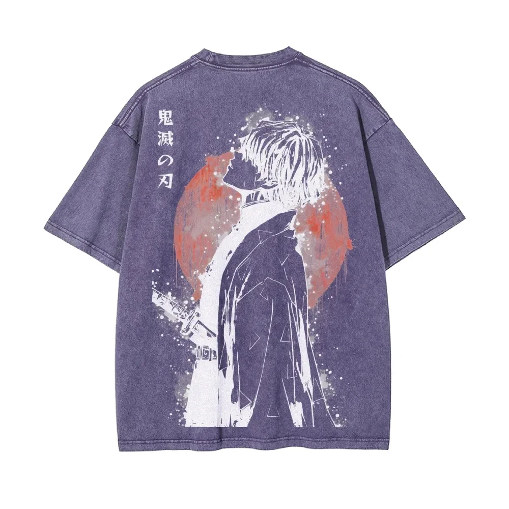 Demon slayer vintage tanjiro graphic t‑shirt – 100% cotton japanese anime tee | the gym pro Demon Slayer Vintage Tanjiro Graphic T‑Shirt – 100% Cotton Japanese Anime Tee - Image 9