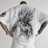 Super saiyan oversized gym t‑shirt – anime pump cover for lifters | the gym pro Super Saiyan Oversized Gym T‑Shirt – Anime Pump Cover For Lifters
