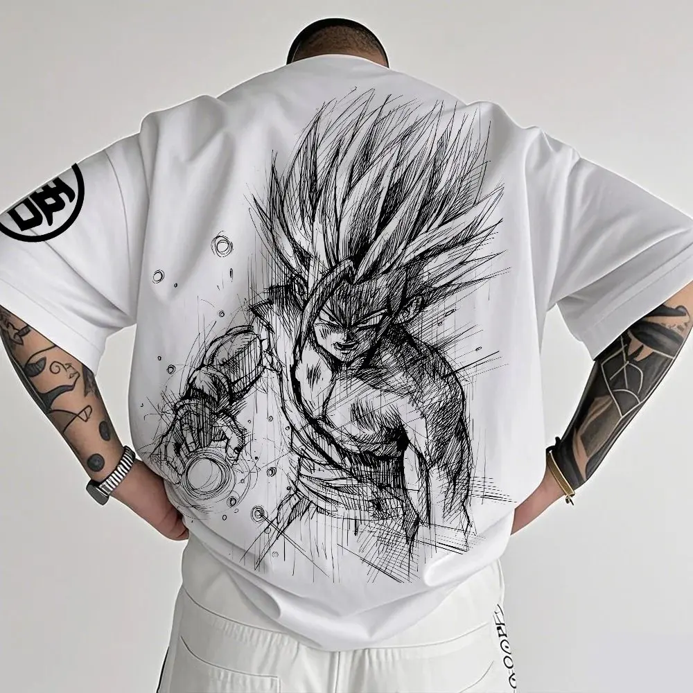 Super saiyan oversized gym t‑shirt – anime pump cover for lifters | the gym pro Super Saiyan Oversized Gym T‑Shirt – Anime Pump Cover For Lifters