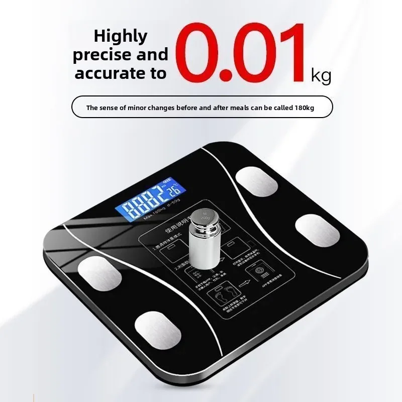 Usb intelligent precise body fat scale small electronic weighing scale home digital scale accurate body weight fat measurement | the gym pro Usb Intelligent Precise Body Fat Scale Small Electronic Weighing Scale Home Digital Scale Accurate Body Weight Fat Measurement - Image 5