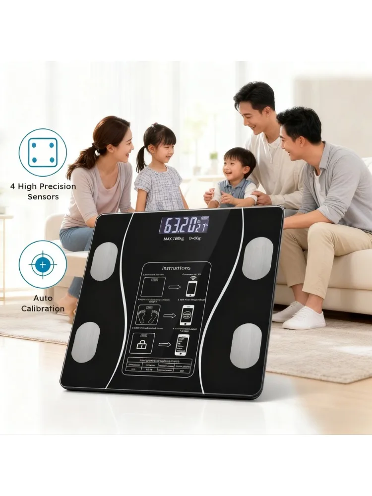Usb intelligent precise body fat scale small electronic weighing scale home digital scale accurate body weight fat measurement | the gym pro Usb Intelligent Precise Body Fat Scale Small Electronic Weighing Scale Home Digital Scale Accurate Body Weight Fat Measurement - Image 6