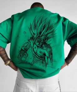 Super saiyan oversized gym t‑shirt – anime pump cover for lifters | the gym pro Super Saiyan Oversized Gym T‑Shirt – Anime Pump Cover For Lifters - Image 4