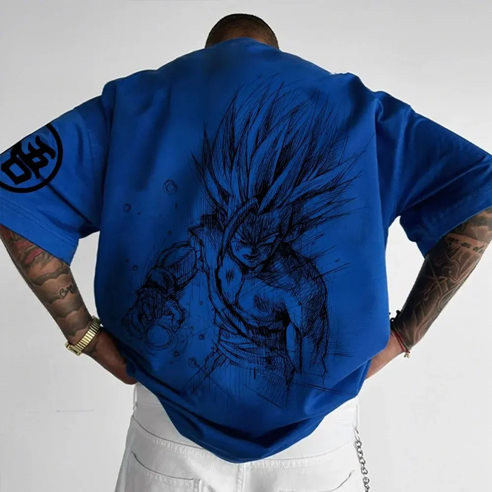Super saiyan oversized gym t‑shirt – anime pump cover for lifters | the gym pro Super Saiyan Oversized Gym T‑Shirt – Anime Pump Cover For Lifters - Image 5